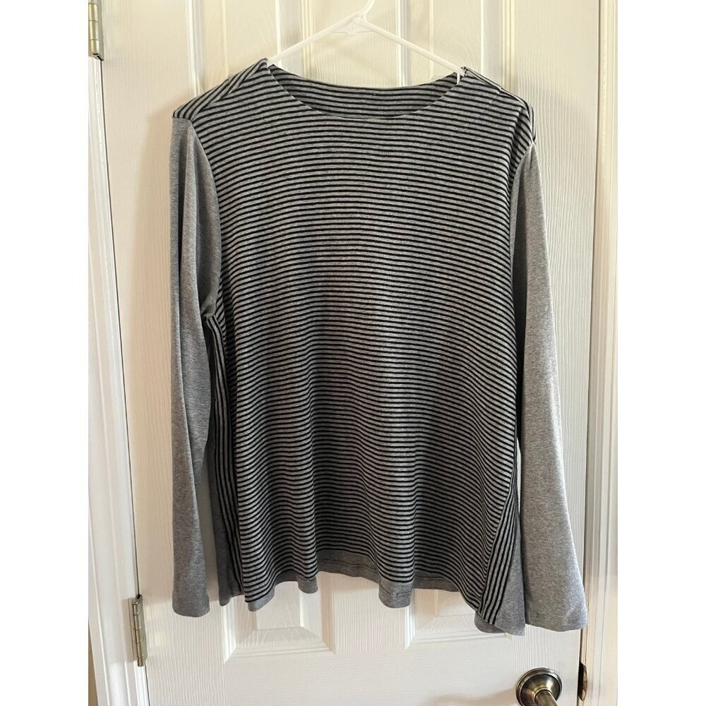 J. Jill Perfect Pima Striped A-Line Top